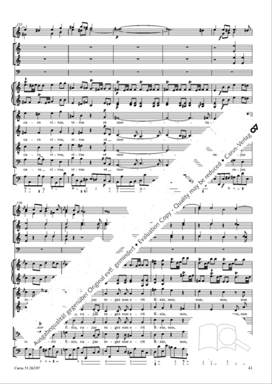 Missa longa in C major (Missa longa in C) 4-Part scores gallery preview page 42