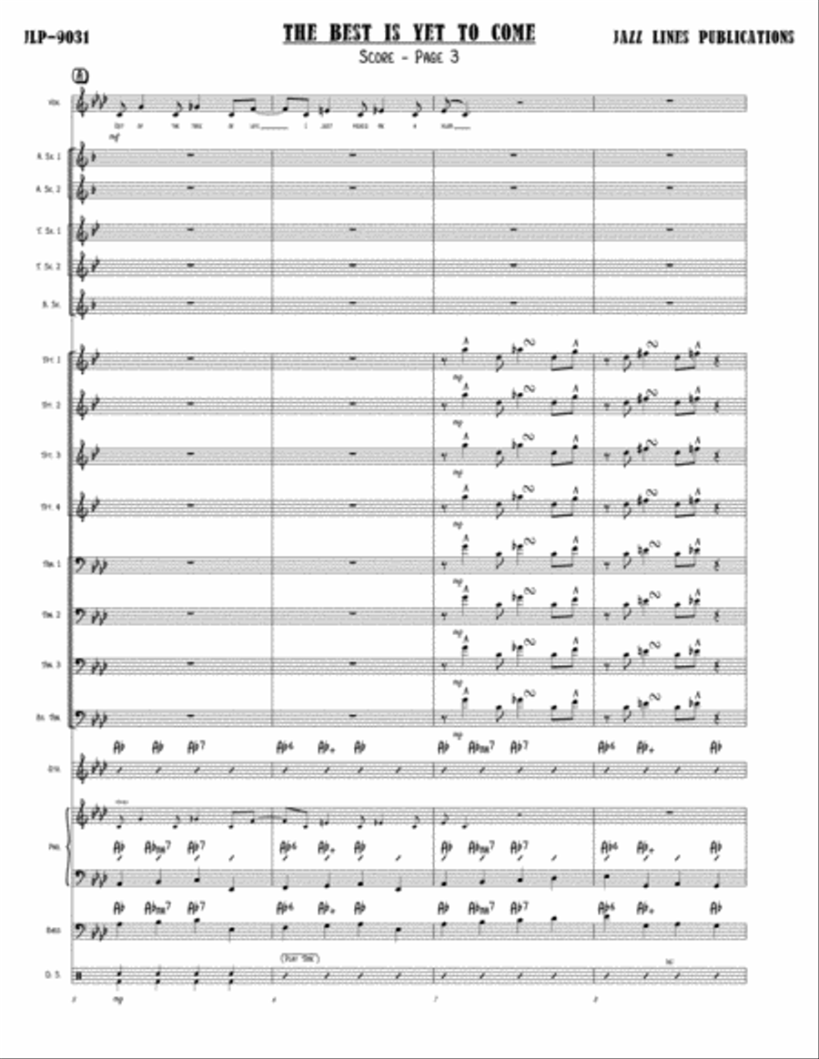 The Best Is Yet To Come Big Band scores gallery preview page 4