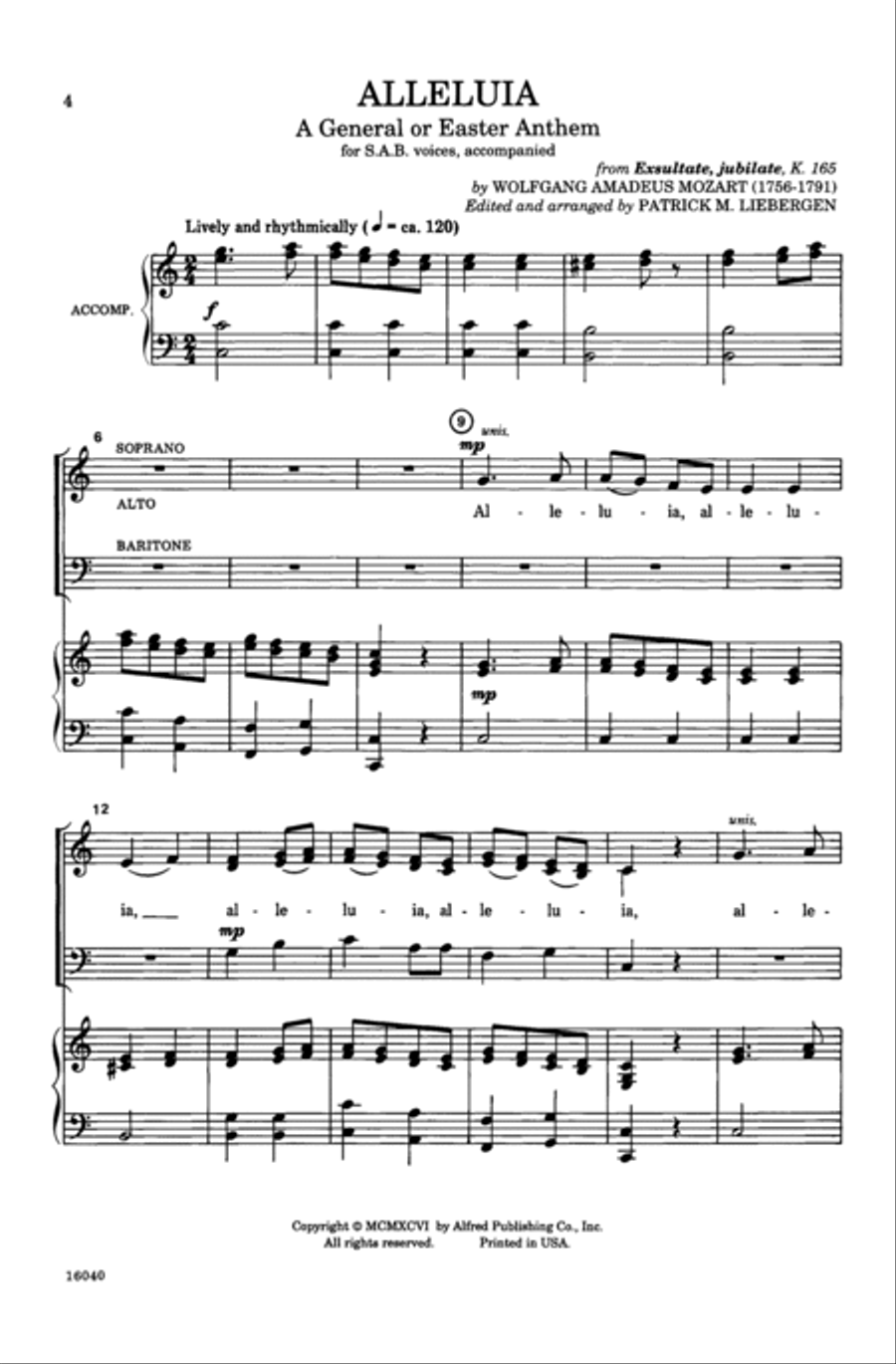 Favorite Sacred Classics for SAB Choirs 3-Part scores gallery preview page 10