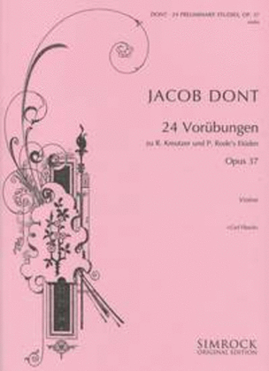 Book cover for 24 Exercises preparatory op. 37