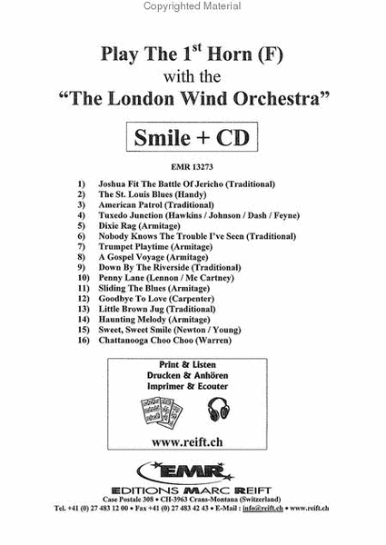 Play The 1st Horn With The London Wind Orchestra image number null