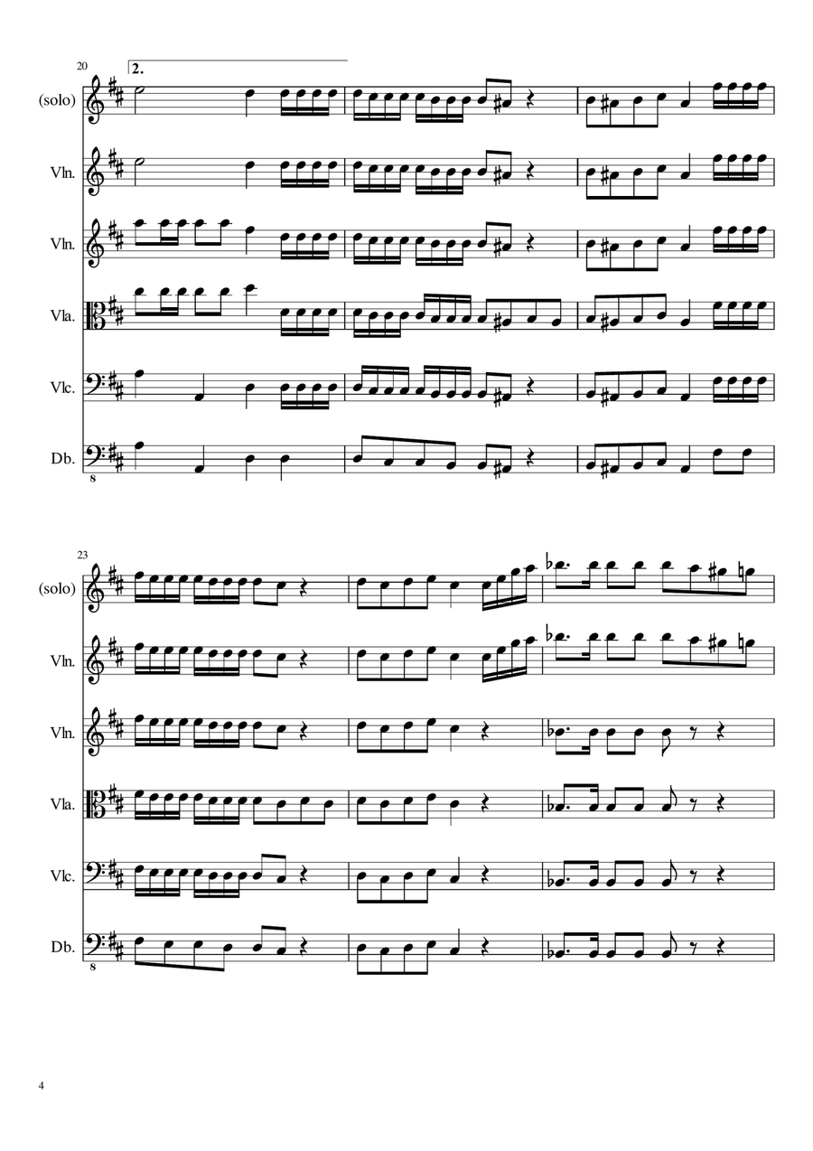 Stars and Stripes Forever for String Orchestra and violin solo String Orchestra scores gallery preview page 6