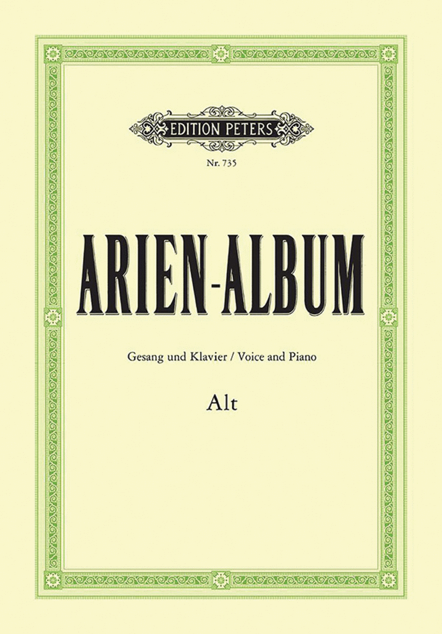 Arien-Album -- Famous Arias for Contralto and Piano Voice Solo scores gallery preview page 1