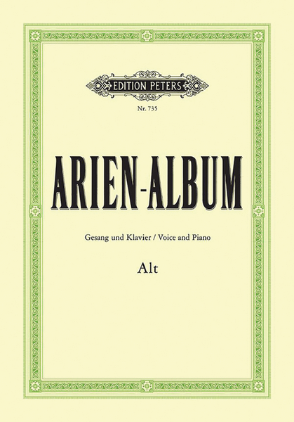 Arien-Album -- Famous Arias for Contralto and Piano