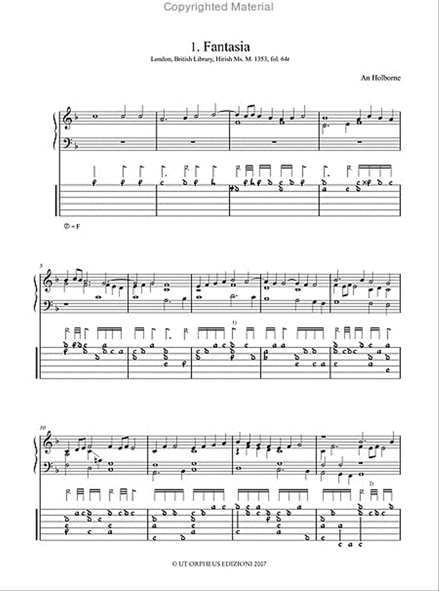 Fantasies and Dances for Lute - Vol. I: Nos. 1-15 Lute scores gallery preview page 2
