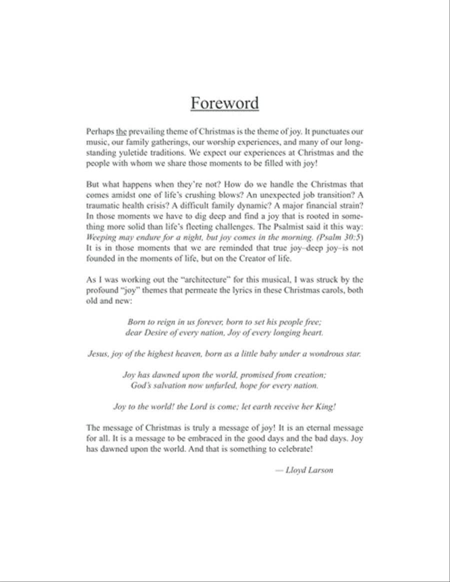 Joy Has Dawned 4-Part scores gallery preview page 5