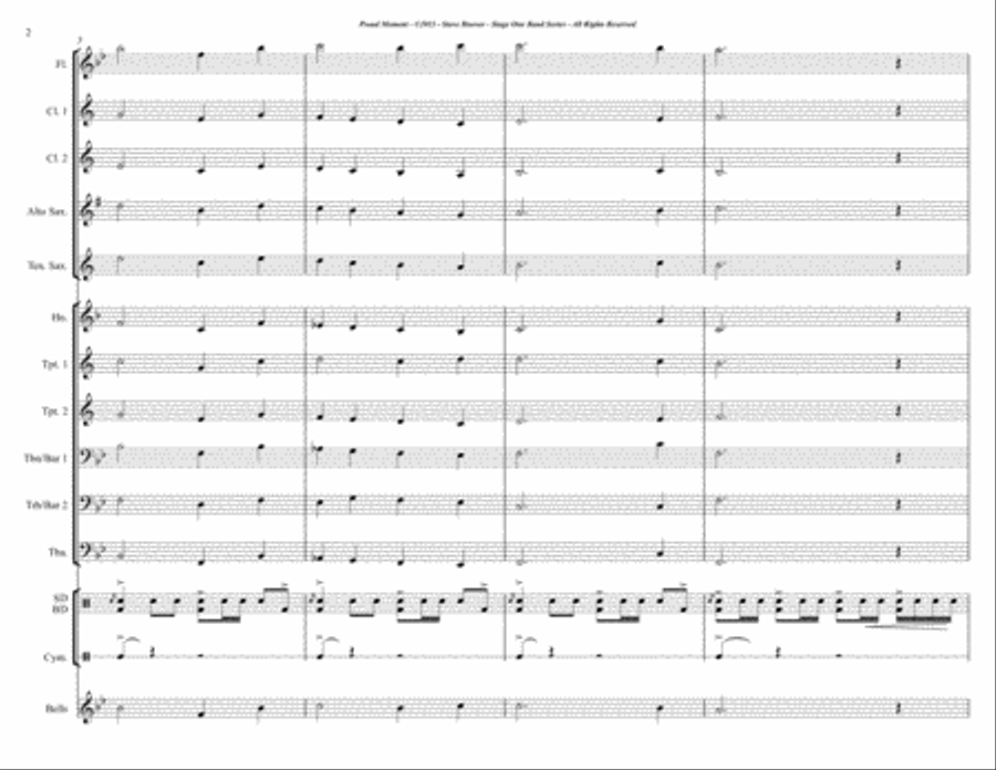 Proud Moment - for Concert Band - Grade 1 Concert Band scores gallery preview page 2