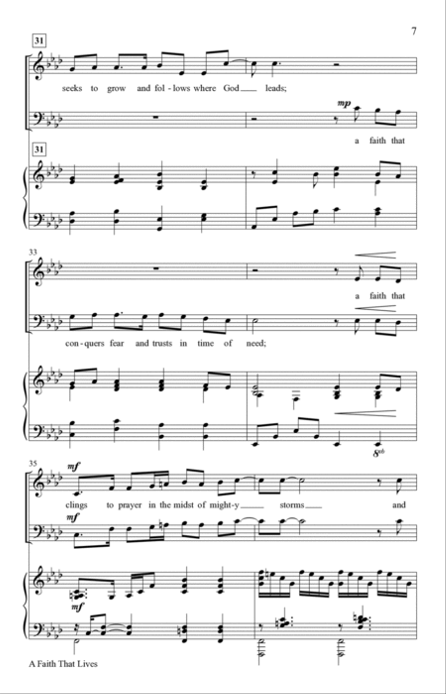 A Faith That Lives 4-Part scores gallery preview page 6