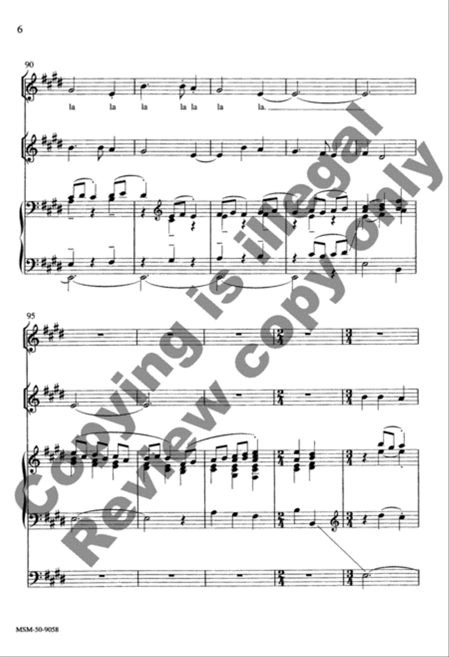In Thee Is Gladness 4-Part scores gallery preview page 19