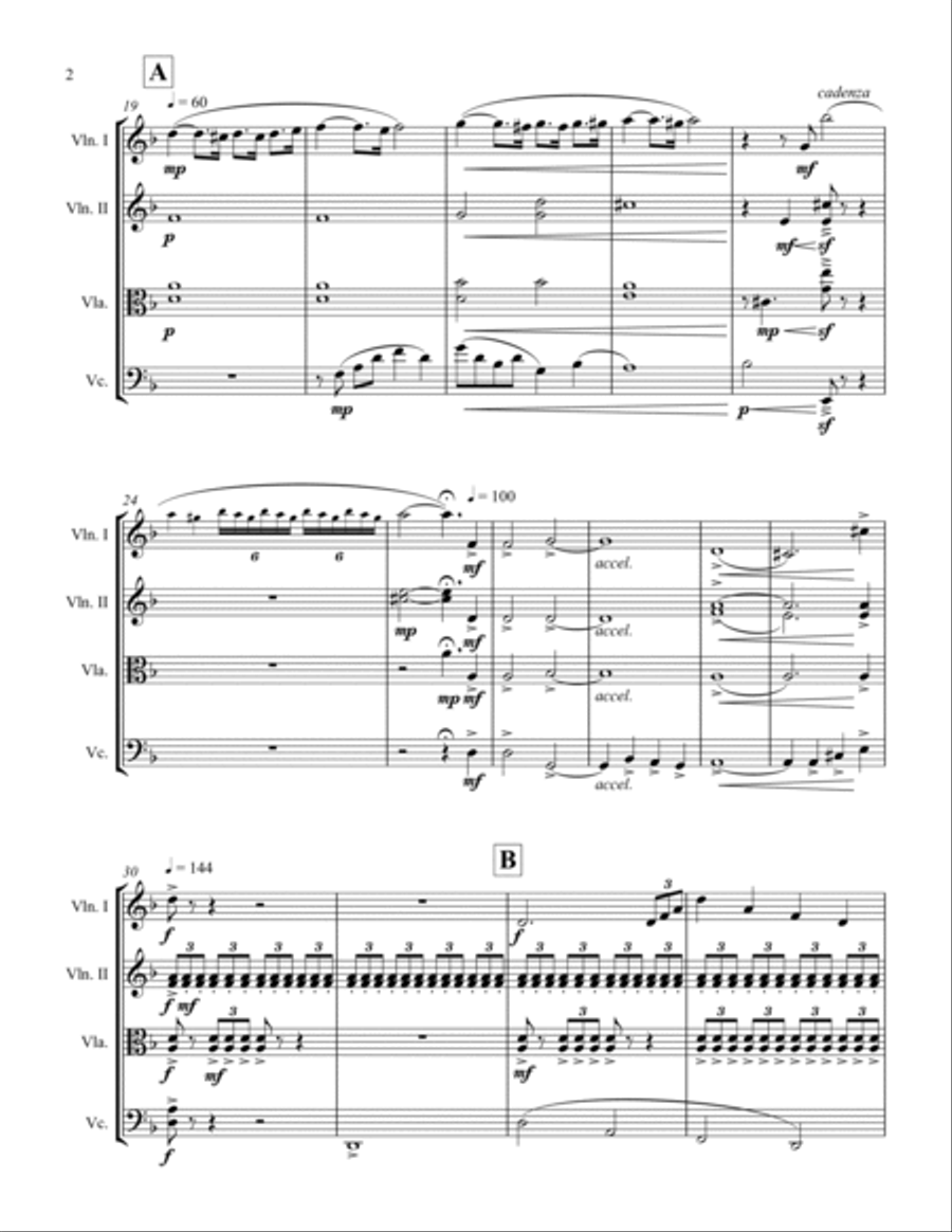 The Apocalypse The Apocalypse String Quartet scores gallery preview page 2