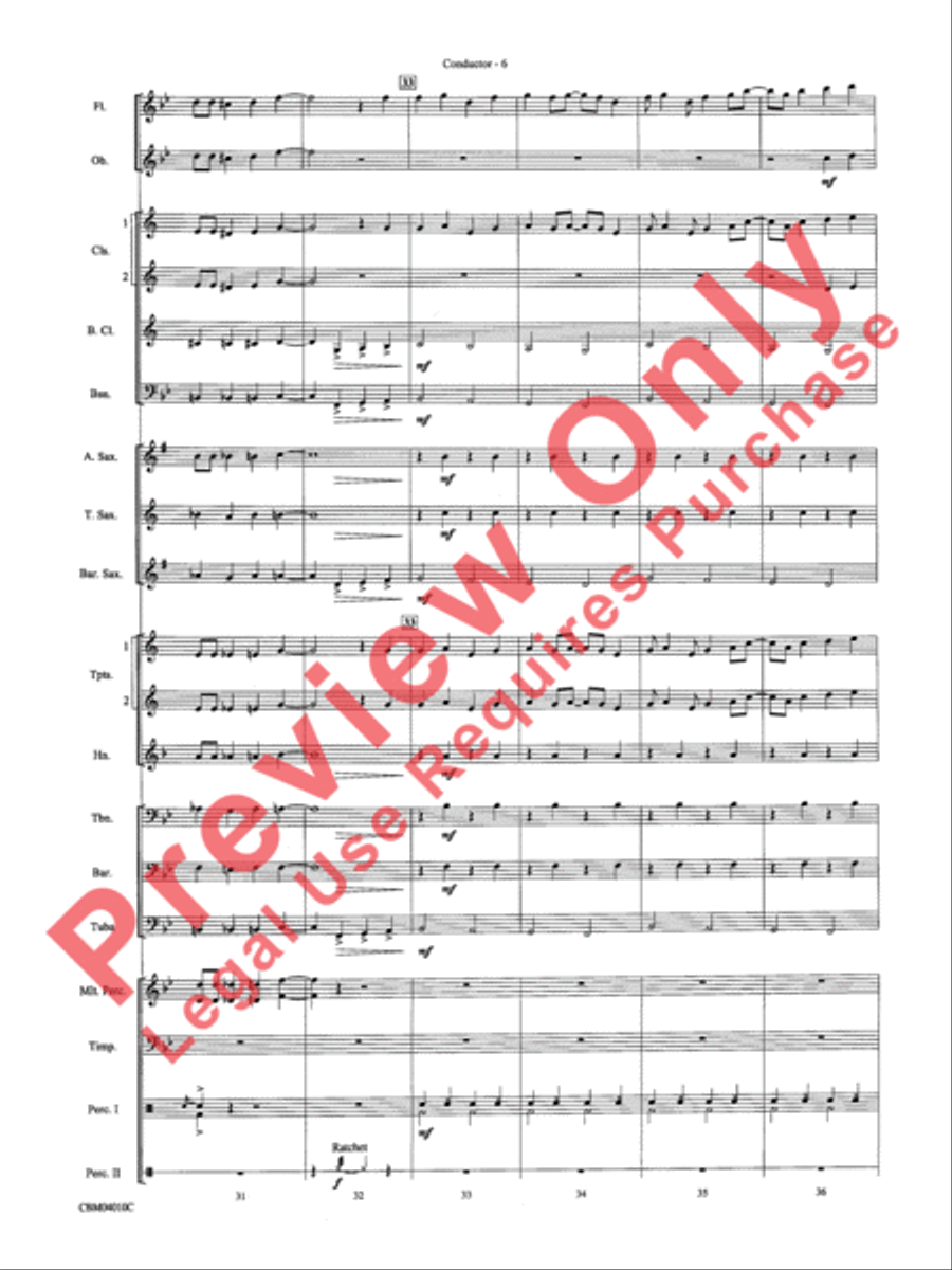 Anything Goes Concert Band scores gallery preview page 8