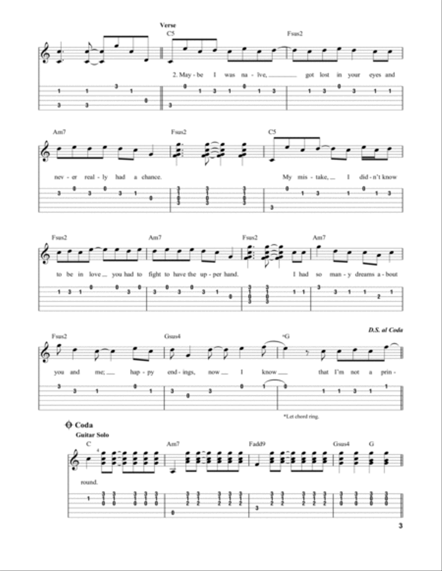 White Horse White Horse Acoustic Guitar scores gallery preview page 3