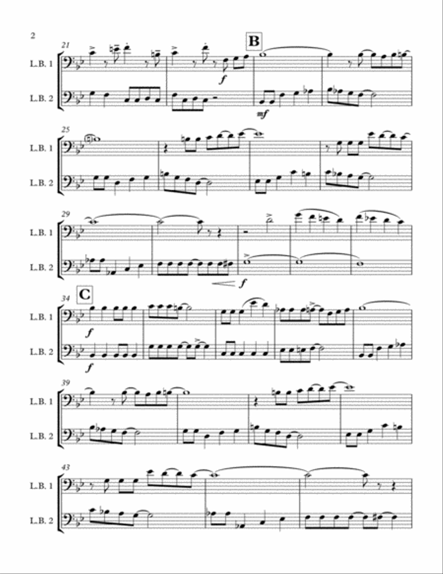 I Get Around Brass Duet scores gallery preview page 2