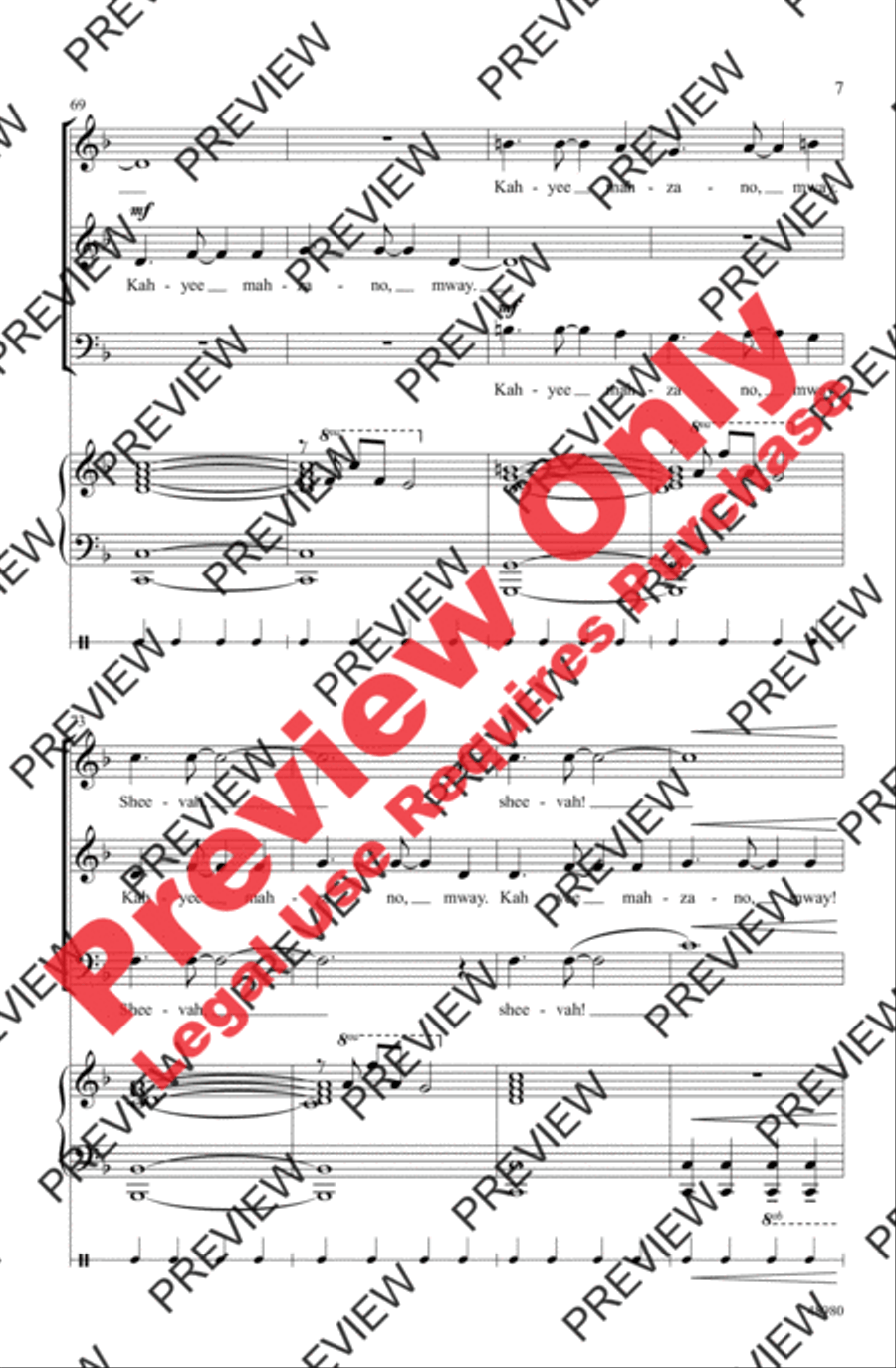 Bringers of Noise 3-Part scores gallery preview page 7
