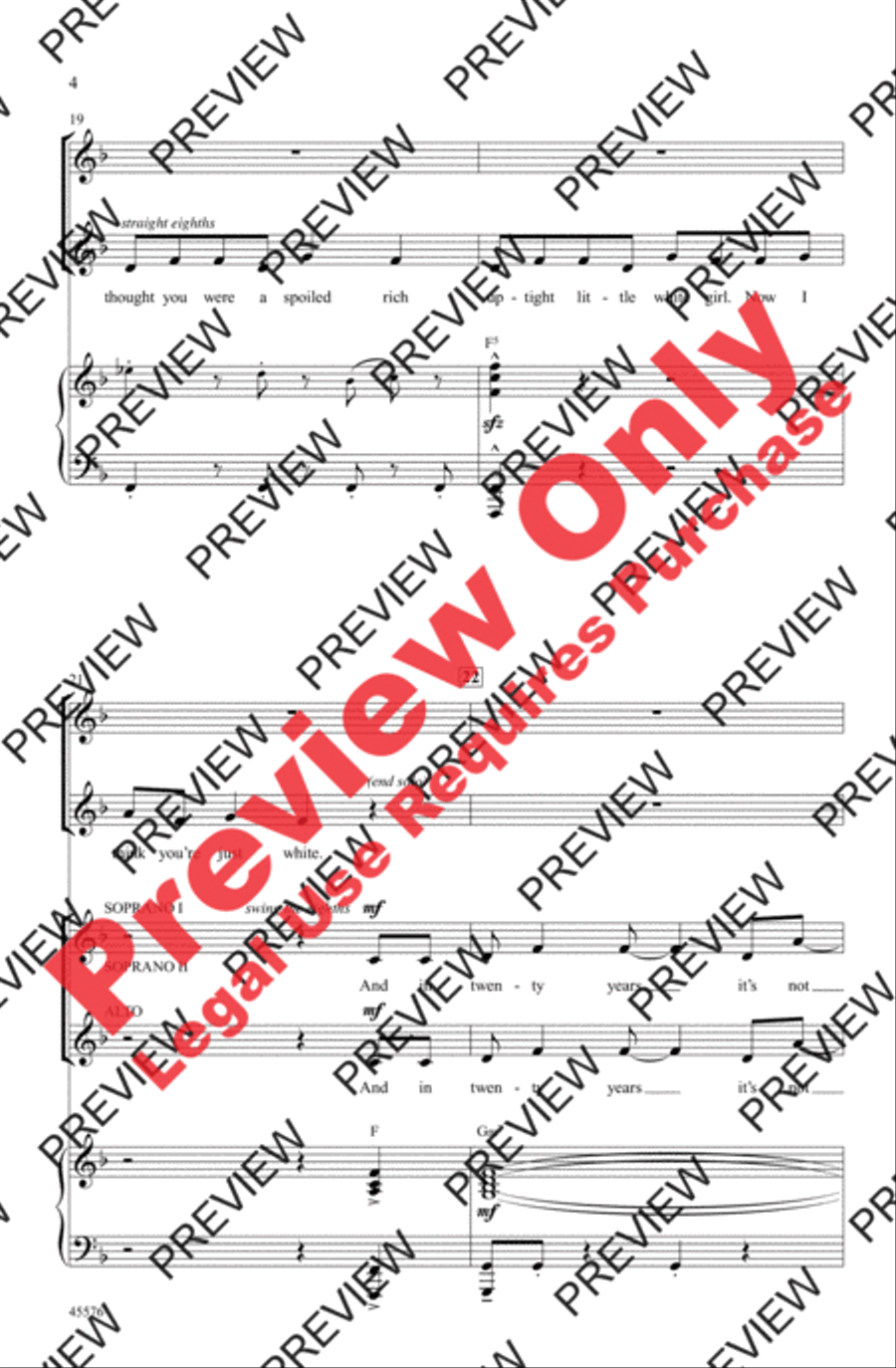 I Got You I Got You Women's Choir scores gallery preview page 4
