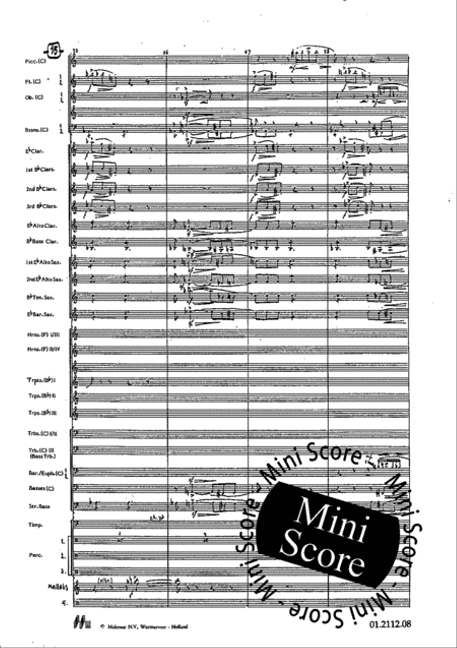 Tre Dodecapricci Concert Band scores gallery preview page 21