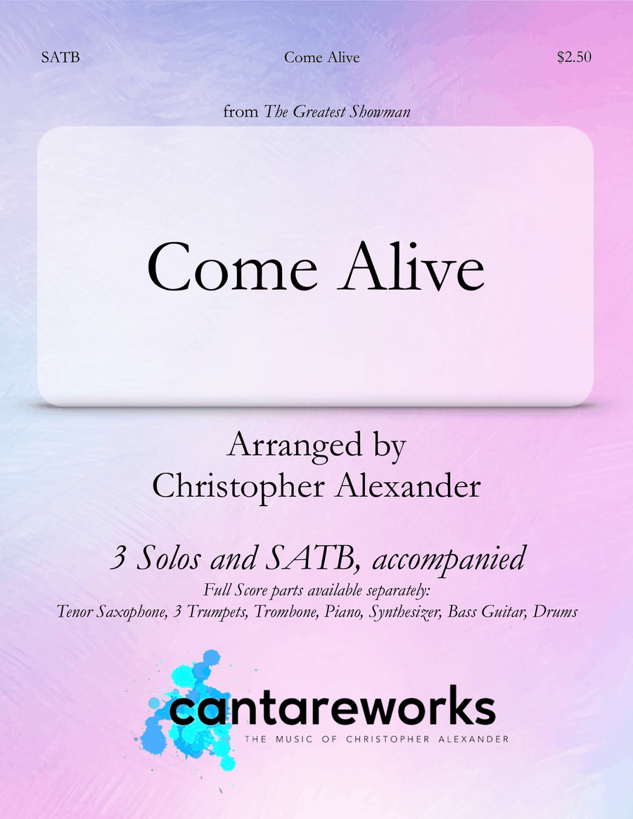 Come Alive 4-Part scores gallery preview page 1