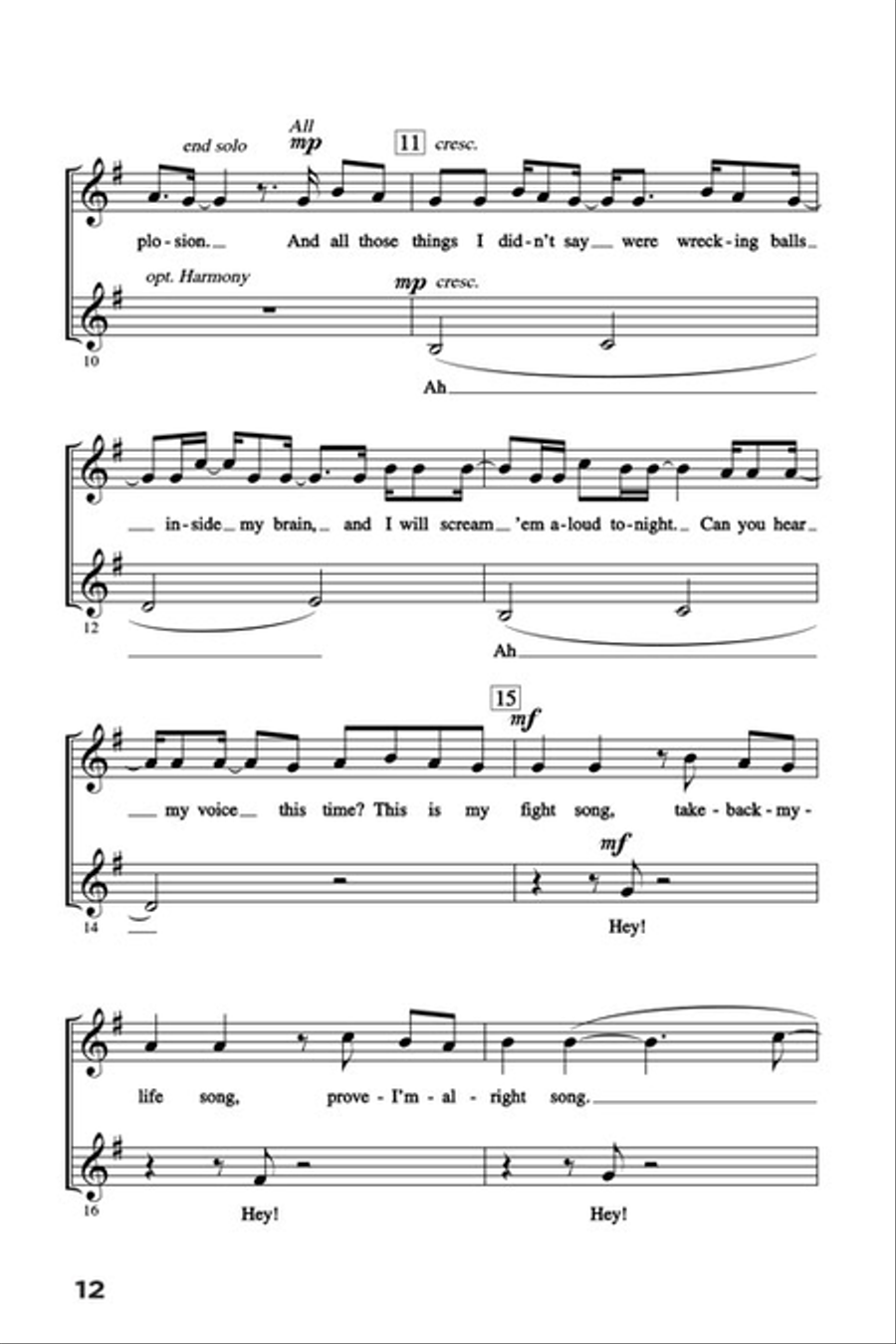 Let's All Sing KIDZ BOP Choir scores gallery preview page 4