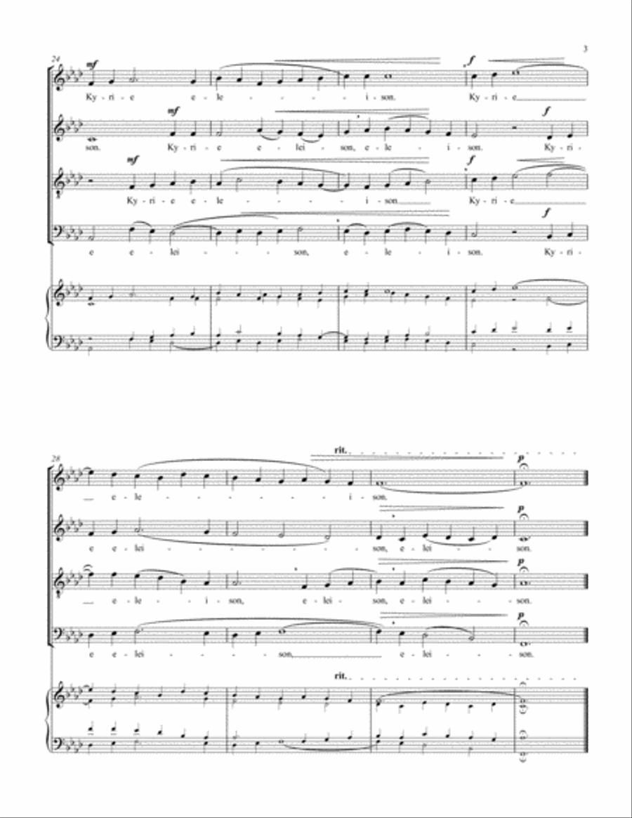 Missa Chicagoensis 4-Part scores gallery preview page 5