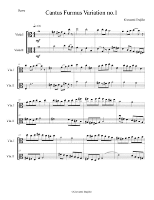 Cantus Firmus Variations No.1