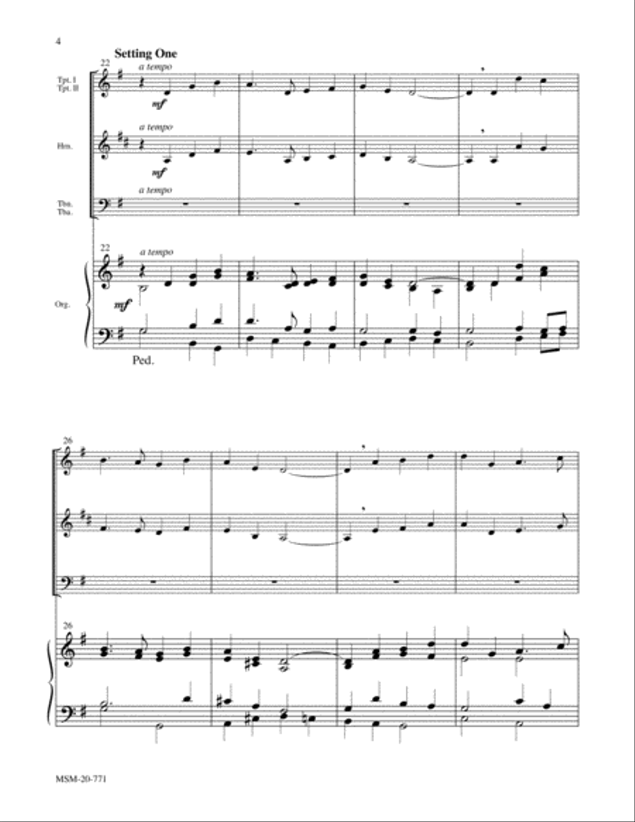 When in Our Music God Is Glorified We Know That Christ Is Raised and Dies No More Choir scores gallery preview page 4