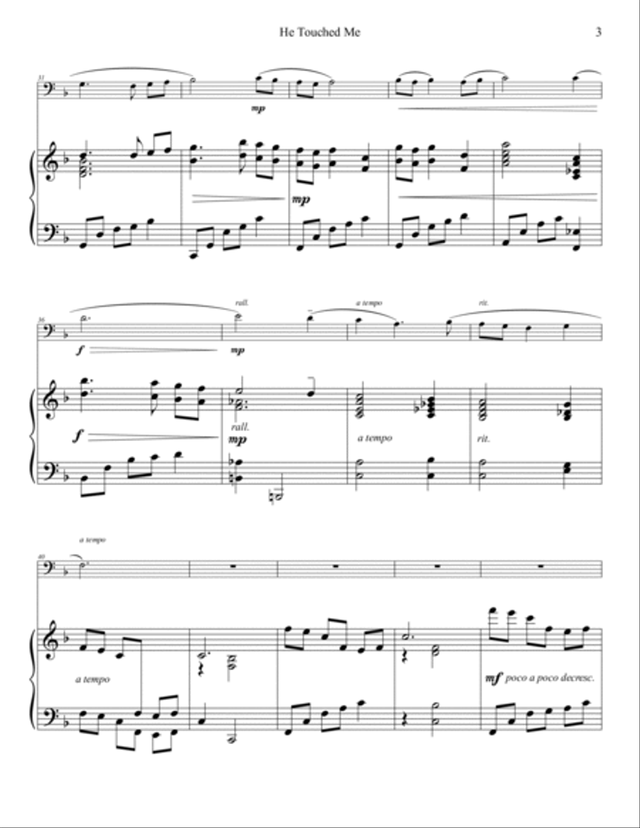 He Touched Me He Touched Me Trombone Solo scores gallery preview page 4