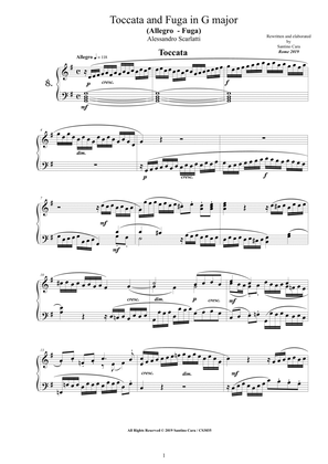 Scarlatti A - Toccata and Fugue No.8 in G major for Piano