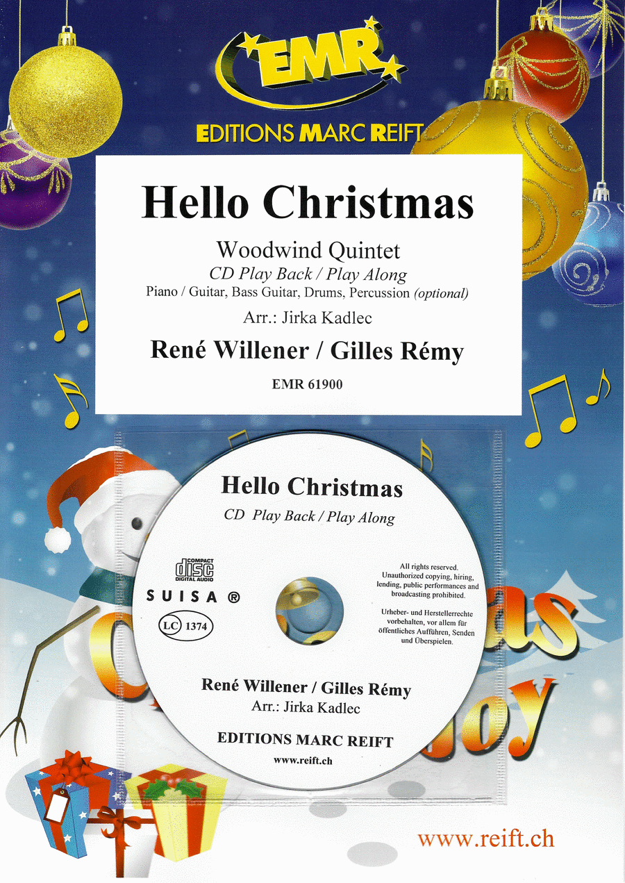 Hello Christmas Woodwind Quintet scores gallery preview page 1