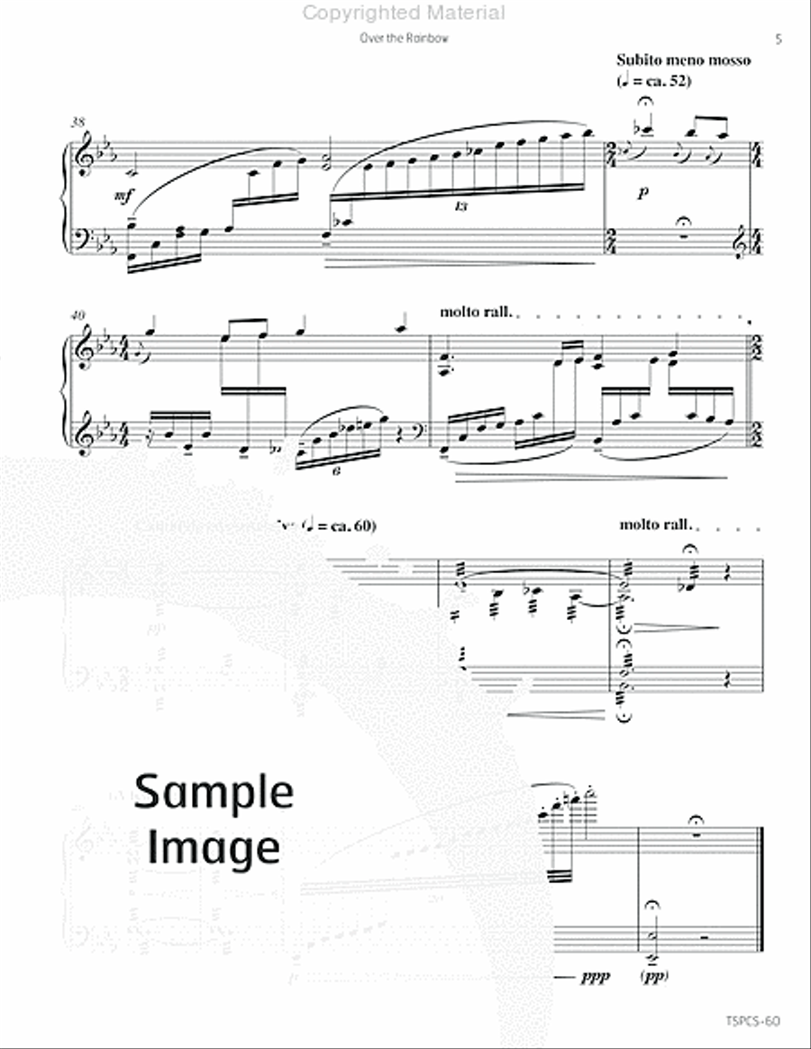 Over the Rainbow (solo version) Marimba scores gallery preview page 8
