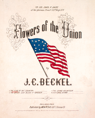 Flowers of the Union. The Flag of the Union