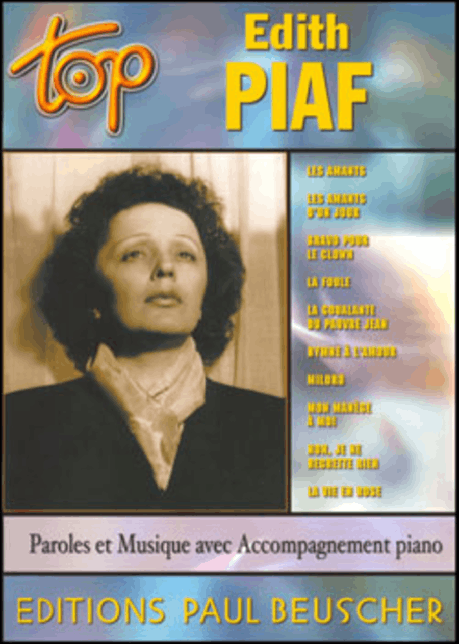 Top Piaf Piano, Vocal, Guitar scores gallery preview page 1