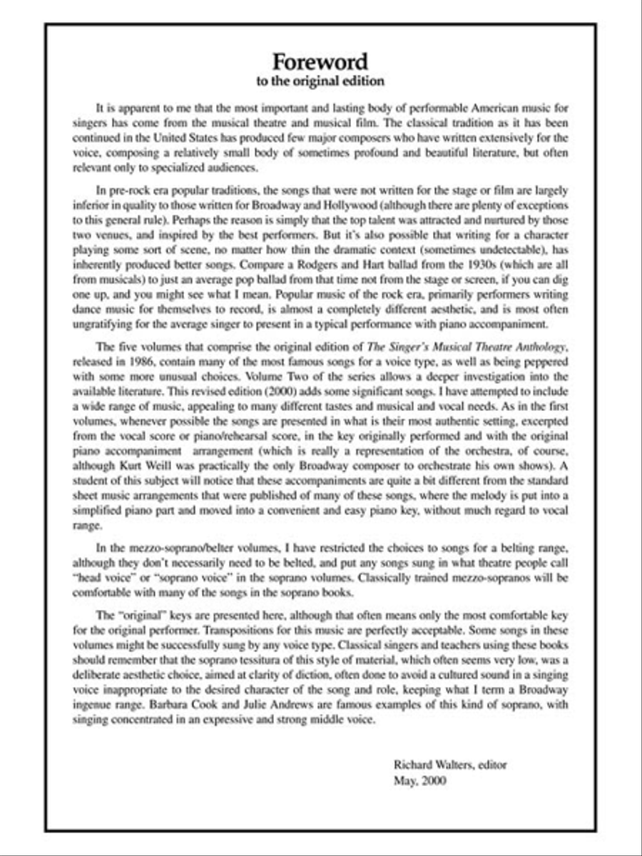 Singer's Musical Theatre Anthology – Volume 2 Mezzo-Soprano Voice scores gallery preview page 6