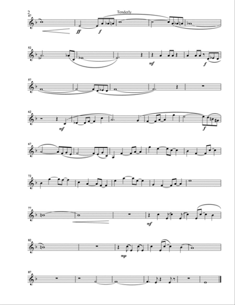 Tenderly Brass Quintet scores gallery preview page 4