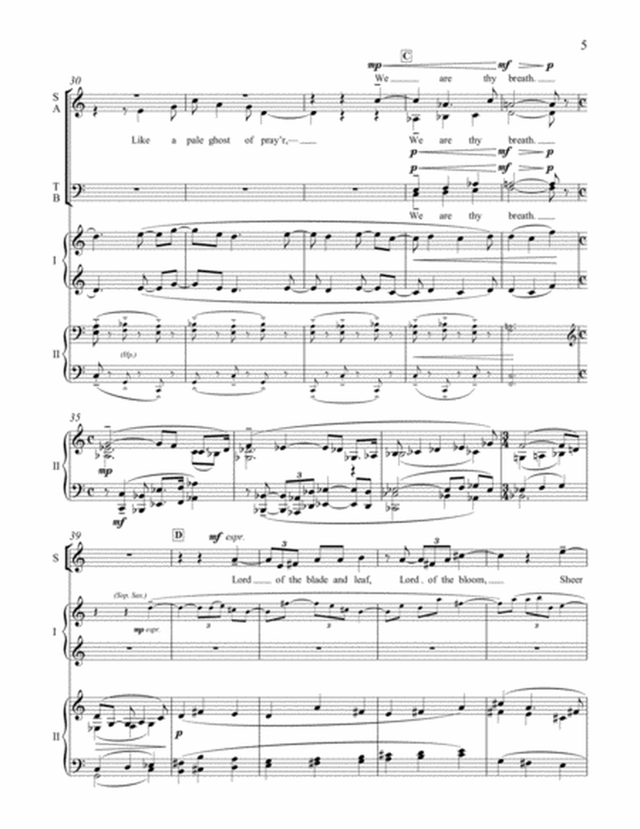 American Triptych: II. Veni Creator (Downloadable Piano/Choral Score)
