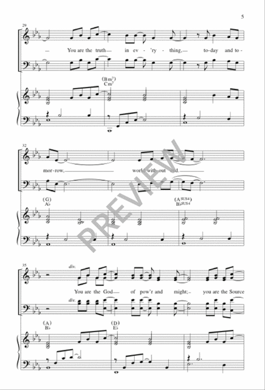 The Beginning and the End 4-Part scores gallery preview page 5