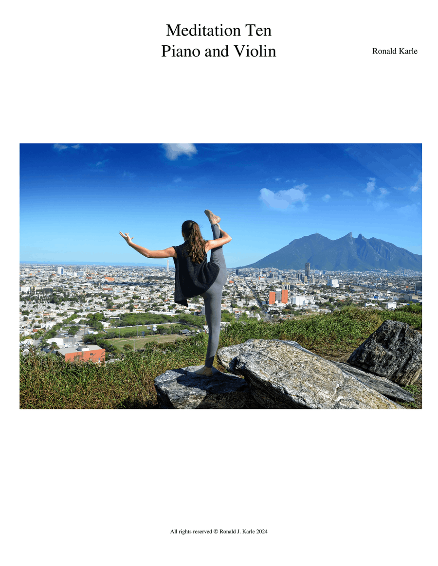 Meditation Ten Violin Solo scores gallery preview page 1