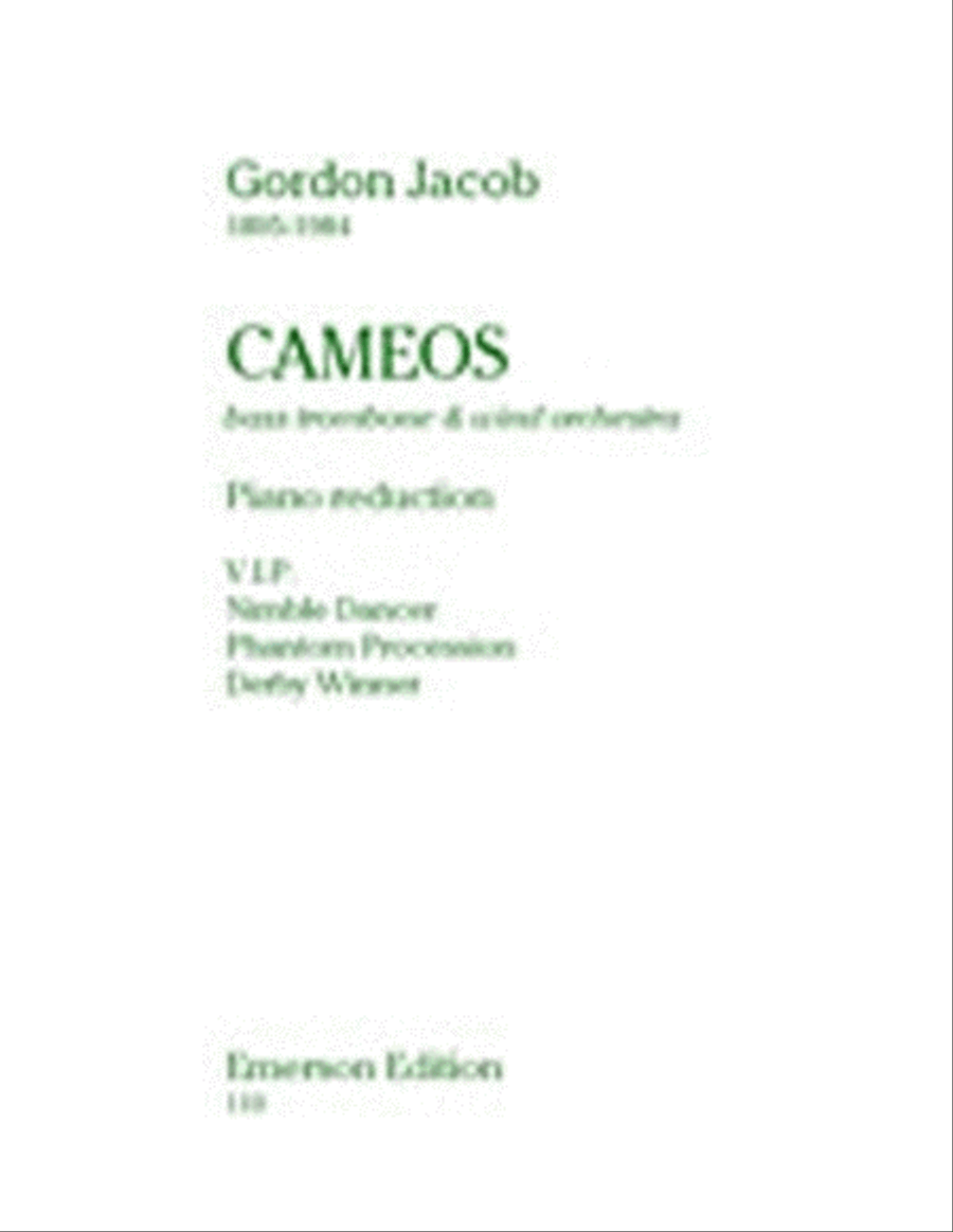 Cameos Chamber Music scores gallery preview page 1