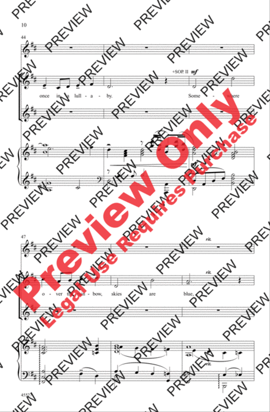 Over the Rainbow Women's Choir scores gallery preview page 25