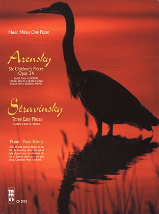 Book cover for Arensky - 6 Pieces Enfantines, Op. 34; Stravinsky - 3 Easy Pieces for Piano Duet