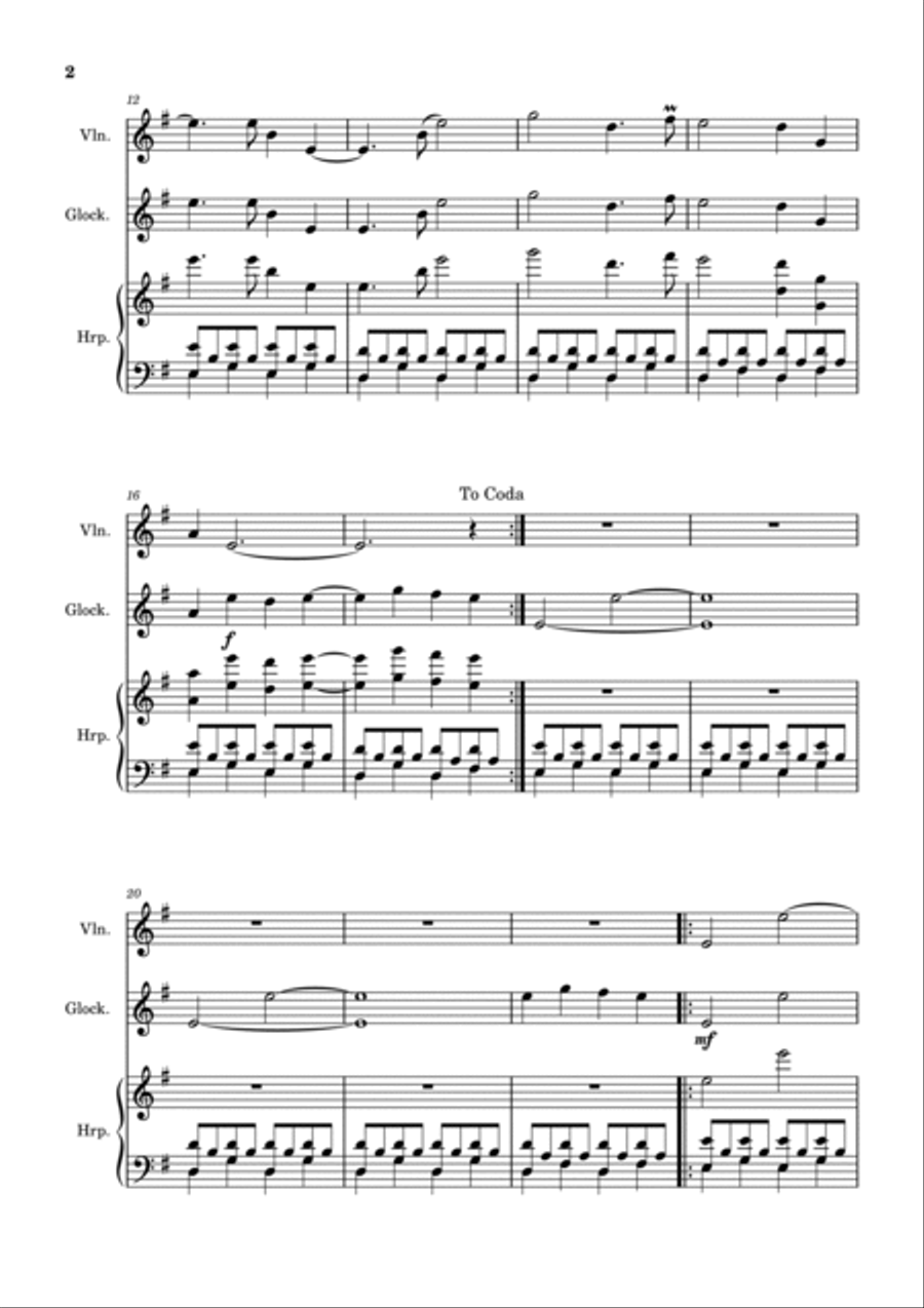 Fantasia de um Sonho Nostálgico, Opus 46 String Duet scores gallery preview page 2