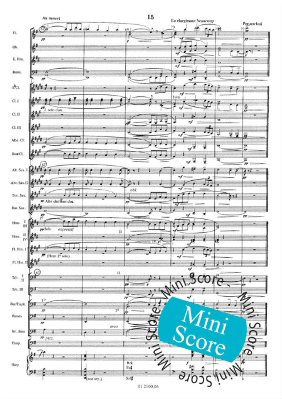 Pavane Pour une Infante Defunte Concert Band scores gallery preview page 19