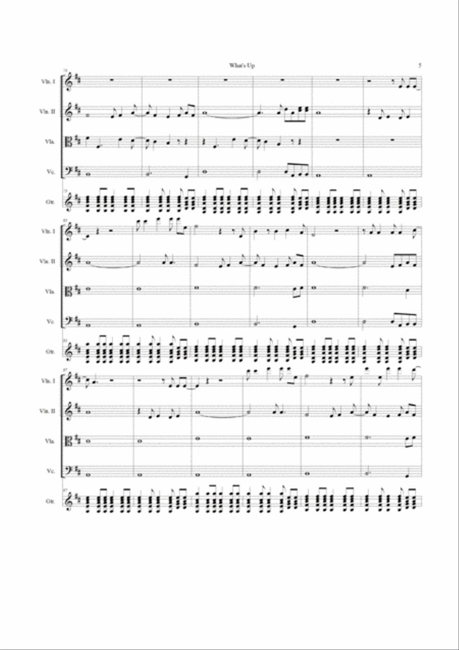 What's Up Chamber Orchestra scores gallery preview page 5