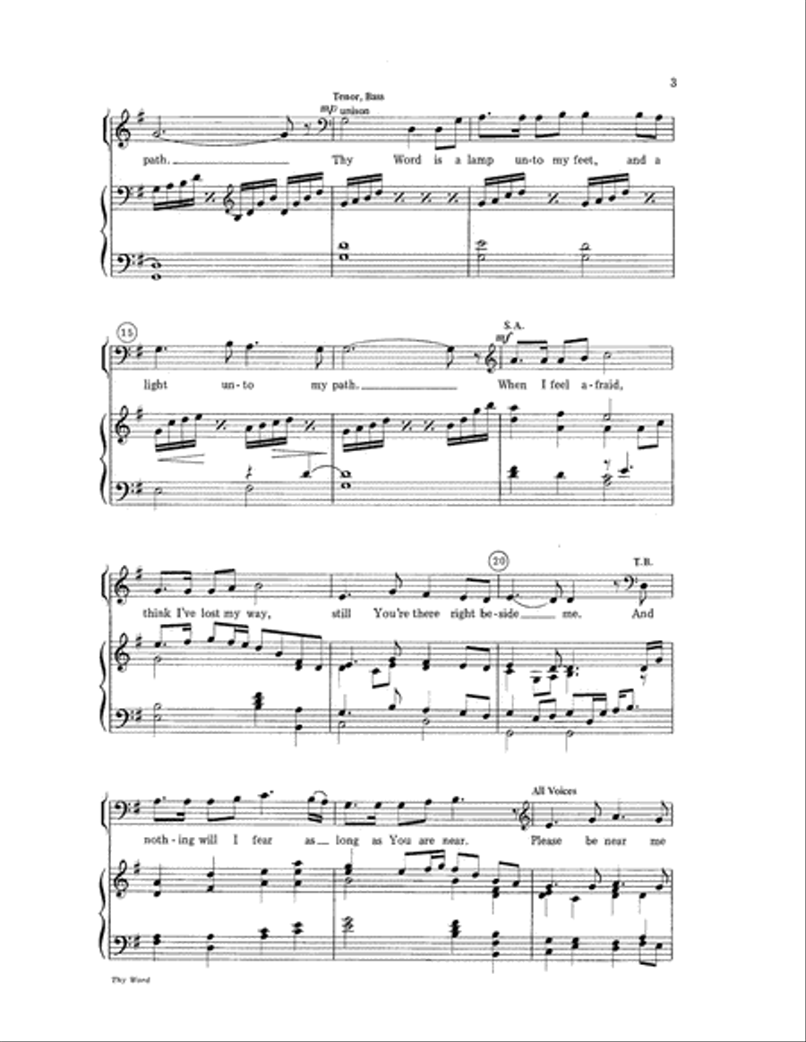 Thy Word Thy Word 2-Part scores gallery preview page 3