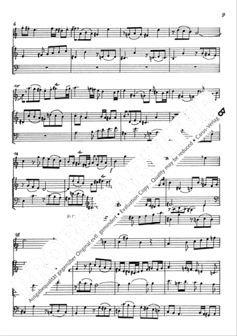 Andante und Fuge in A Violin scores gallery preview page 12