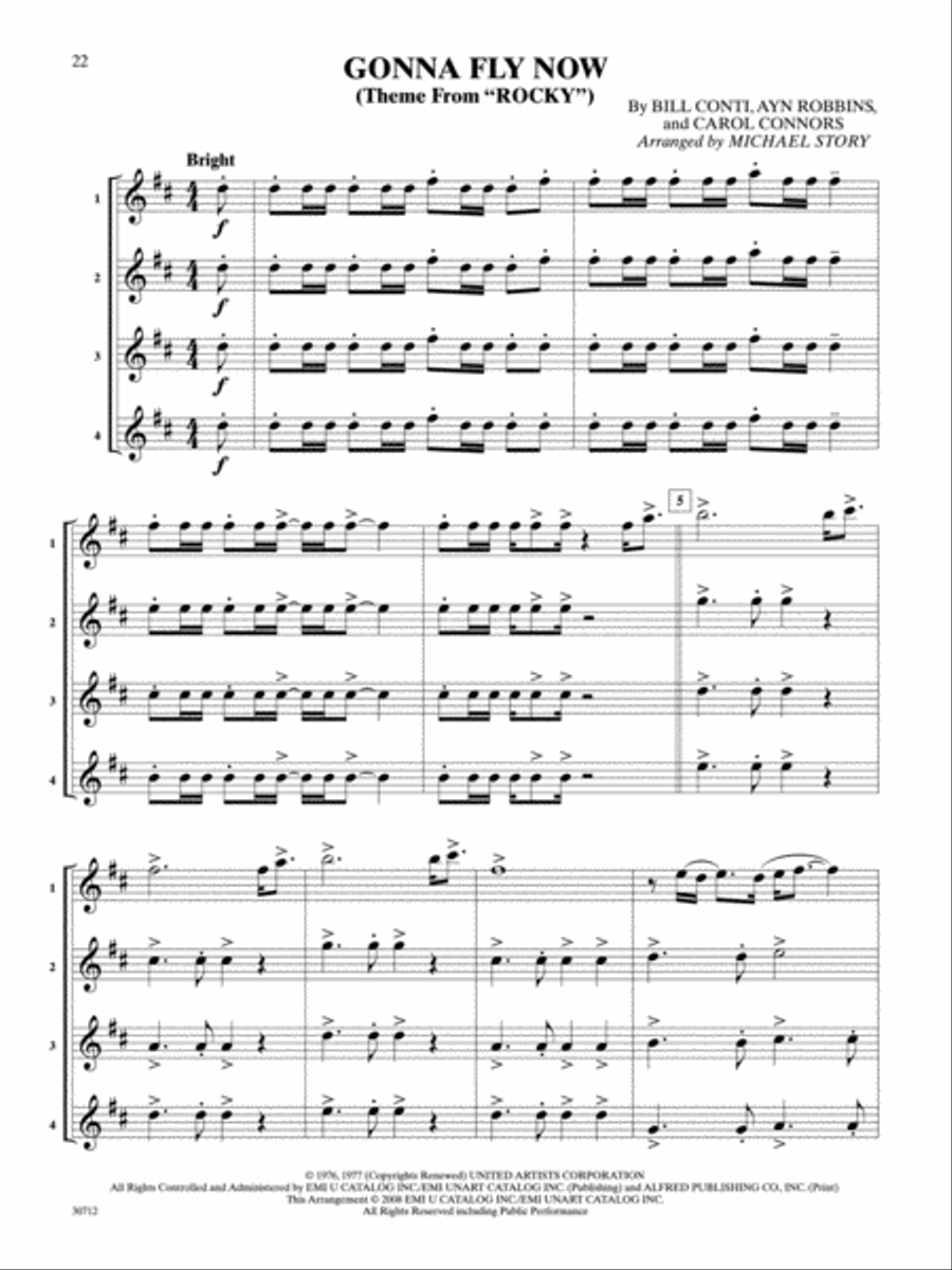 Pop Quartets for All Small Ensemble scores gallery preview page 3