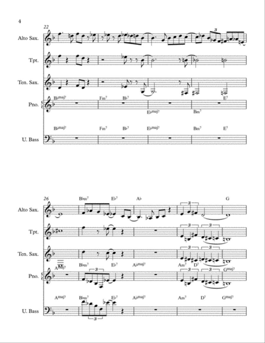 Must Be Bop Jazz Ensemble scores gallery preview page 4