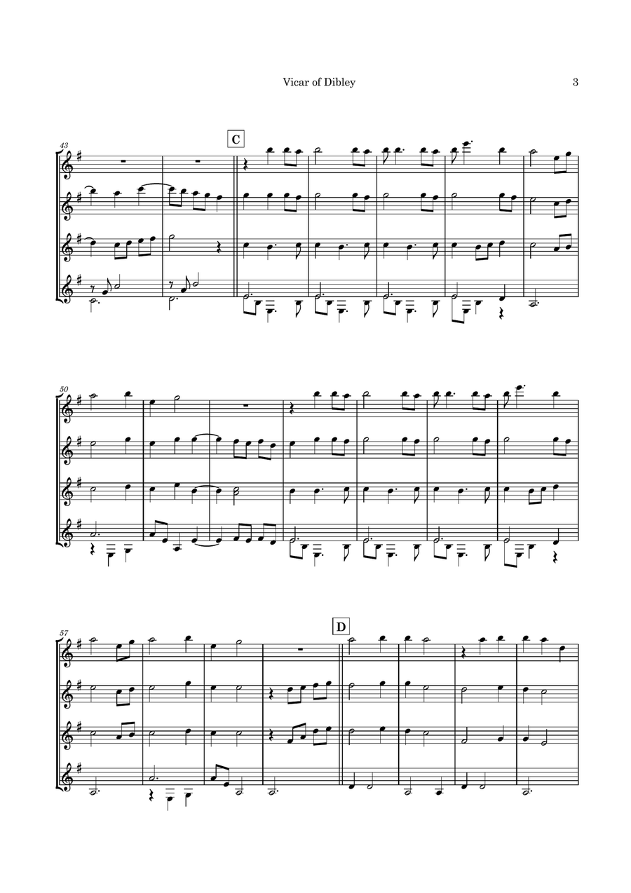 Psalm 23 (theme From The Vicar Of Dibley) Guitar Ensemble scores gallery preview page 6