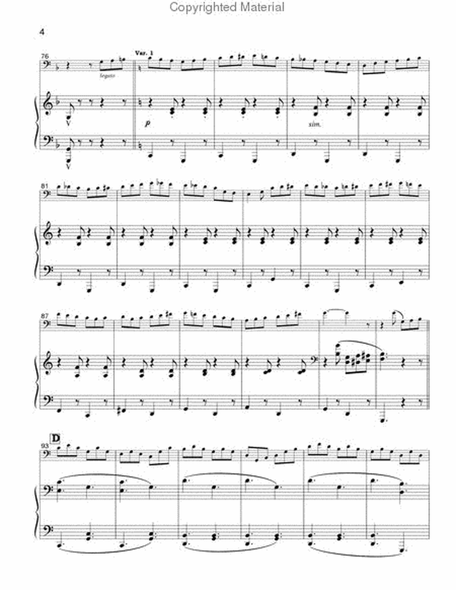 Seventy-Six Trombones (trombone and piano)