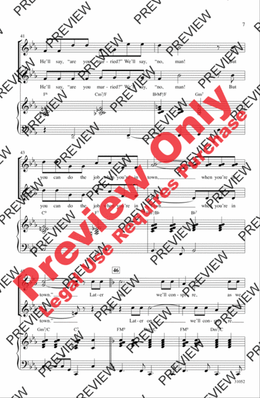 Christmas Pops Trio (A Medley) Women's Choir scores gallery preview page 7