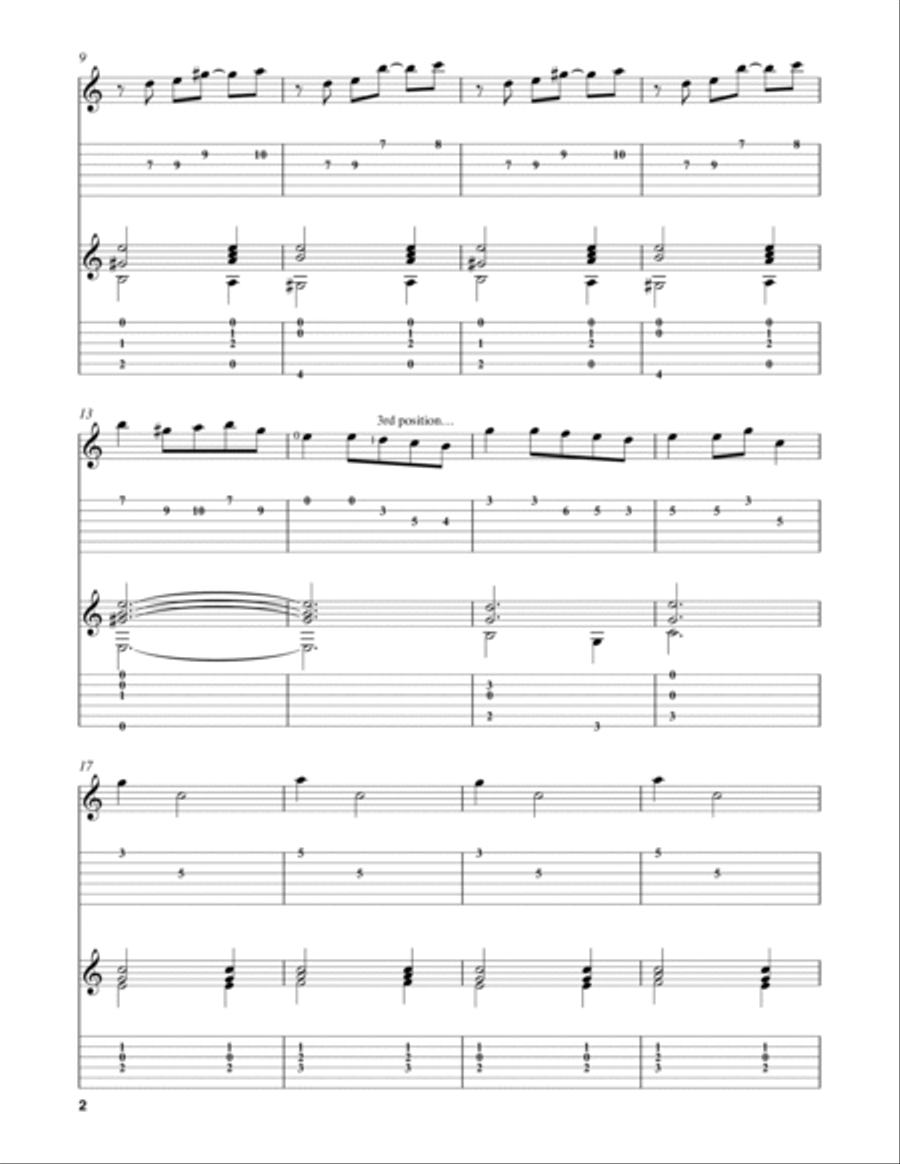 Menuet (from Lute Suite No. 25) Lute scores gallery preview page 2